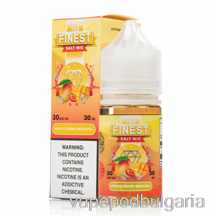 Vape 10000 Дръпки Mango Berry Menthol - The Finest Fruit Edition сол Nic - 30ml 30mg